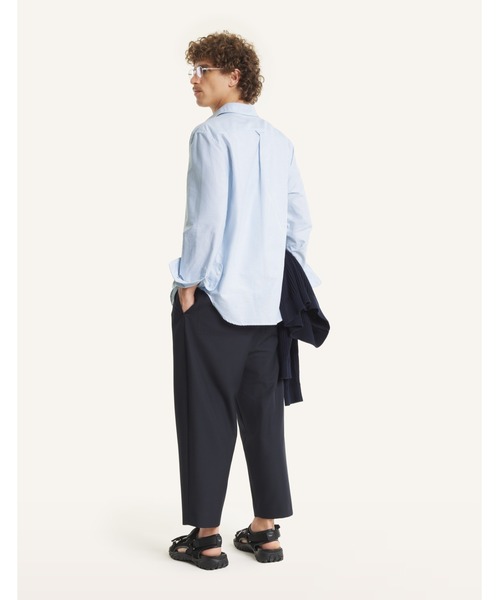 Maison Kitsune(メゾンキツネ)の「PROFILE FOX STRIPED REGULAR SHIRT(シャツ/ブラウス・メンズ・スカイブルー系・M/XS)」の6枚目の写真