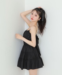 Helter neck ribbon mini onepiece(eme10537)（ワンピース）｜M me eme