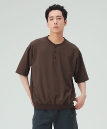 【8/6値下げ】ポリトロ リブ ヘンリーネック Tシャツ