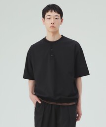【8/6値下げ】ポリトロ リブ ヘンリーネック Tシャツ
