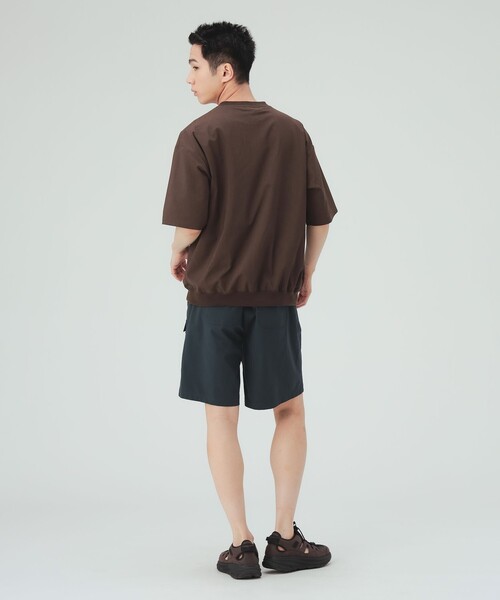 BEAMS HEART（ビームスハート）の「【8/6値下げ】ポリトロ リブ ヘンリーネック Tシャツ（Tシャツ/カットソー・メンズ・ブラック/ダークブラウン・S/M/XL/L）」の14枚目の写真