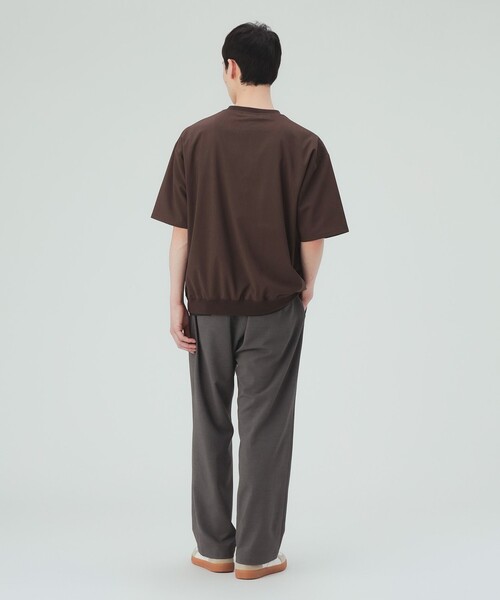 BEAMS HEART（ビームスハート）の「【8/6値下げ】ポリトロ リブ ヘンリーネック Tシャツ（Tシャツ/カットソー・メンズ・ブラック/ダークブラウン・S/M/XL/L）」の16枚目の写真
