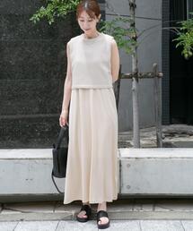 ITEMS URBANRESEARCH | ニットベストセットノースリーブワンピース(ワンピース)