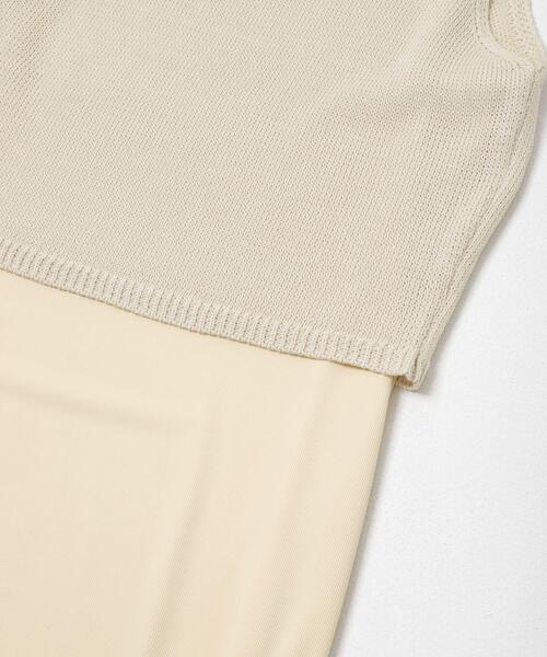 ITEMS URBANRESEARCH(アイテムズ アーバンリサーチ)の「ニットベストセットノースリーブワンピース(ワンピース・レディース・ブラック/イエロー系その他/ベージュ・FREE)」の18枚目の写真