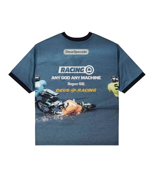 DEUS EX MACHINA(デウスエクスマキナ)の「ENDURO PHOTO SS JERSEY(Tシャツ/カットソー・メンズ・ブルー/ブラウン・M/L)」の5枚目の写真