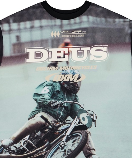 DEUS EX MACHINA(デウスエクスマキナ)の「ENDURO PHOTO SS JERSEY(Tシャツ/カットソー・メンズ・ブルー/ブラウン・M/L)」の7枚目の写真