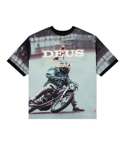 DEUS EX MACHINA(デウスエクスマキナ)の「ENDURO PHOTO SS JERSEY(Tシャツ/カットソー・メンズ・ブルー/ブラウン・M/L)」の6枚目の写真