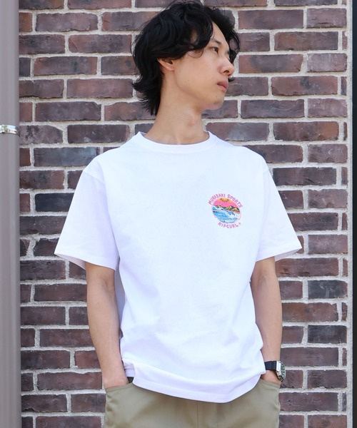 ムラサキスポーツ(ムラサキスポーツ)の「【ムラサキスポーツ限定】MURASAKI ムラサキ × RIPCURL リップカール 半袖 Tシャツ コラボレーション M RCM6S-2101(Tシャツ/カットソー・メンズ・ホワイト/ブラック/グレイッシュブルー・M/L/XL)」の4枚目の写真