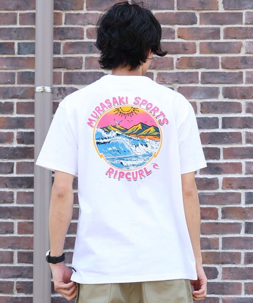 ムラサキスポーツ(ムラサキスポーツ)の「【ムラサキスポーツ限定】MURASAKI ムラサキ × RIPCURL リップカール 半袖 Tシャツ コラボレーション M RCM6S-2101(Tシャツ/カットソー・メンズ・ホワイト/ブラック/グレイッシュブルー・M/L/XL)」の5枚目の写真
