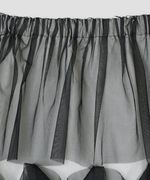 TYPESERVICE（タイプサービス）の「Mesh Layered Puff Skirt [Black]（スカート・レディース・その他・FREE）」の4枚目の写真