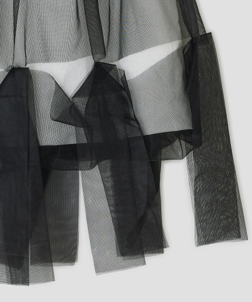 TYPESERVICE（タイプサービス）の「Mesh Layered Puff Skirt [Black]（スカート・レディース・その他・FREE）」の5枚目の写真