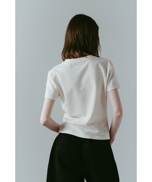 Knuth Marf(クヌースマーフ)の「studded compact tee(Tシャツ/カットソー・レディース・アイボリー/ブルー/チャコール・FREE)」の6枚目の写真