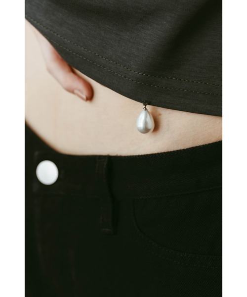 Knuth Marf(クヌースマーフ)の「studded compact tee(Tシャツ/カットソー・レディース・アイボリー/ブルー/チャコール・FREE)」の17枚目の写真