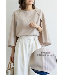 M.deux | 《BEST SELLER ITEM》 エアリーケープトップス(サマーバージョン)(Tシャツ/カットソー)