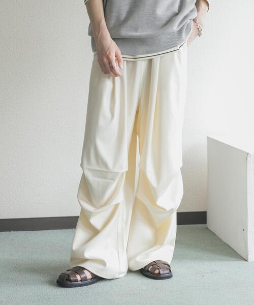 SENSE OF PLACE by URBAN RESEARCH(センスオブプレイスバイアーバンリサーチ)の「シャンブレーパラシュートイージーパンツ(その他パンツ・メンズ・ブラウン/チャコールグレー/アイボリー・LARGE/MEDIUM)」の16枚目の写真