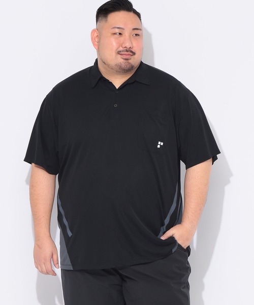 EXCELLENT FINE（エクセレント ファイン）の「ポロシャツ 半袖 メンズ 大きいサイズ 鹿の子 ポケット 切り替え シャツ EXCELLENT FINE (エクセレントファイン)（ポロシャツ・メンズ・ブラック/ネイビー・X2(4L～5L)/X3(6L～7L)/X1(3L～4L)/X4(8L～9L)）」の17枚目の写真