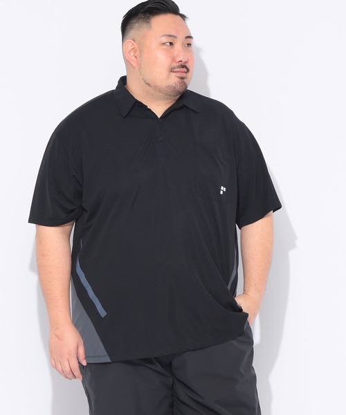 EXCELLENT FINE（エクセレント ファイン）の「ポロシャツ 半袖 メンズ 大きいサイズ 鹿の子 ポケット 切り替え シャツ EXCELLENT FINE (エクセレントファイン)（ポロシャツ・メンズ・ブラック/ネイビー・X2(4L～5L)/X3(6L～7L)/X1(3L～4L)/X4(8L～9L)）」の19枚目の写真