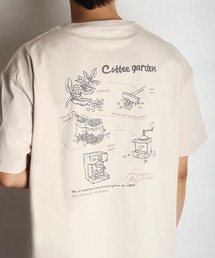 コーヒーガーデン バックプリント 半袖Tシャツ