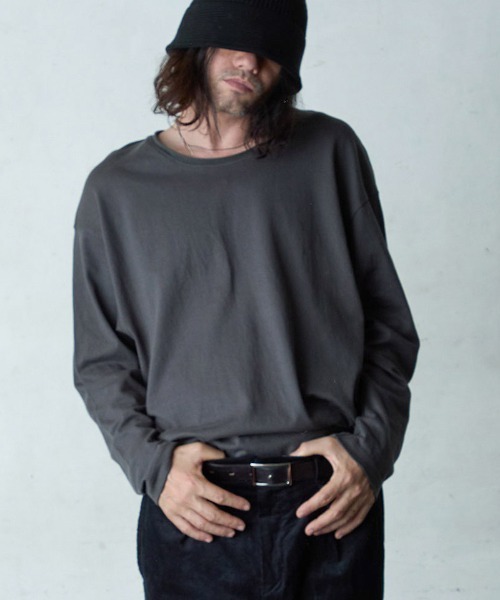 EGO TRIPPING(エゴトリッピング)の「mlt5728-LONG CHILL カットソー(666555)(Tシャツ/カットソー・メンズ・ブラック/チャコール/ホワイト・46/48)」の3枚目の写真