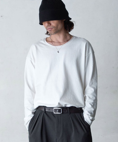 EGO TRIPPING(エゴトリッピング)の「mlt5728-LONG CHILL カットソー(666555)(Tシャツ/カットソー・メンズ・ブラック/チャコール/ホワイト・46/48)」の4枚目の写真