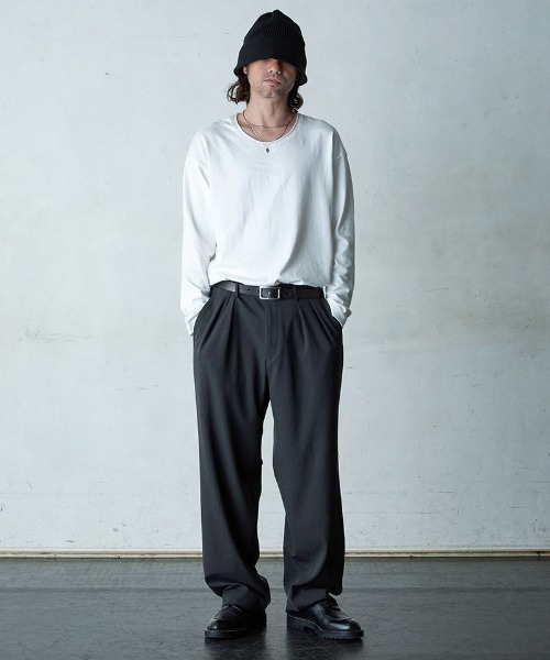 EGO TRIPPING(エゴトリッピング)の「mlt5728-LONG CHILL カットソー(666555)(Tシャツ/カットソー・メンズ・ブラック/チャコール/ホワイト・46/48)」の5枚目の写真
