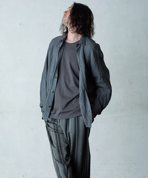EGO TRIPPING(エゴトリッピング)の「mlt5728-LONG CHILL カットソー(666555)(Tシャツ/カットソー・メンズ・ブラック/チャコール/ホワイト・46/48)」の9枚目の写真