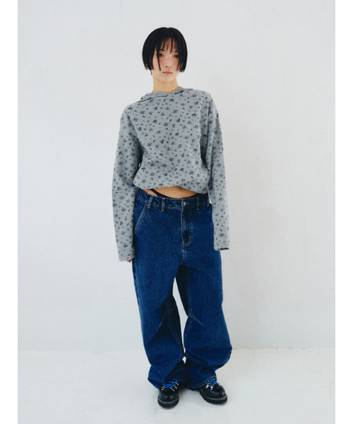 PLZPROJECT（プリーズプロジェクト）の「CINCH-BACK DENIM PANTS, MEDIUM BLUE（デニムパンツ・レディース・その他・2/1）」の2枚目の写真