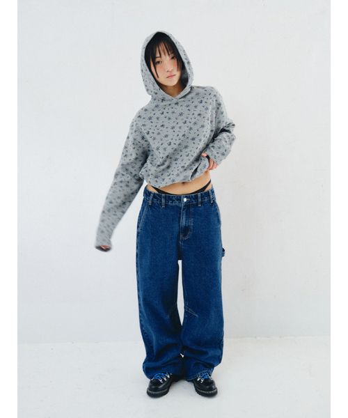 PLZPROJECT（プリーズプロジェクト）の「CINCH-BACK DENIM PANTS, MEDIUM BLUE（デニムパンツ・レディース・その他・2/1）」の3枚目の写真