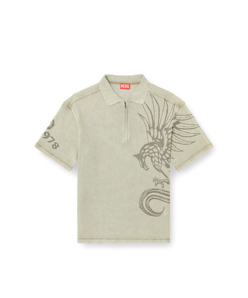 DIESEL（ディーゼル）の「メンズ ポロシャツ T-ERRY-ZIP（ポロシャツ・メンズ・ブラック系その他・X-LARGE/MEDIUM/SMALL/LARGE）」の4枚目の写真