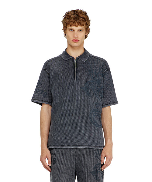 DIESEL（ディーゼル）の「メンズ ポロシャツ T-ERRY-ZIP（ポロシャツ・メンズ・ブラック系その他・X-LARGE/MEDIUM/SMALL/LARGE）」の9枚目の写真