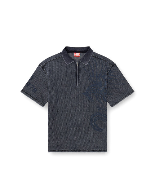 DIESEL（ディーゼル）の「メンズ ポロシャツ T-ERRY-ZIP（ポロシャツ・メンズ・ブラック系その他・X-LARGE/MEDIUM/SMALL/LARGE）」の8枚目の写真