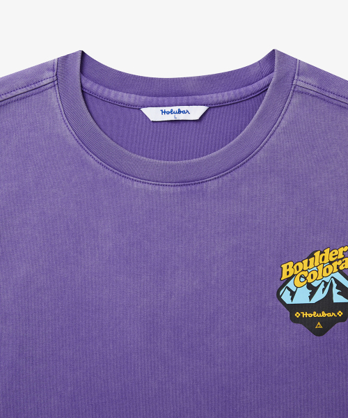 HOLUBAR(ホルバー)の「Mountain Graphic T-shirt Purple(Tシャツ/カットソー・メンズ・その他・MEDIUM/LARGE/X-LARGE)」の3枚目の写真