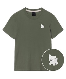 OKSTAR（オクスター）の「マルチーズ刺繍半袖（Tシャツ/カットソー）」