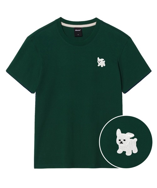OKSTAR(オクスター)の「マルチーズ刺繍半袖(Tシャツ/カットソー・レディース・グレー/ライトグレー/ダークブルー/ダークグリーン/ライトベージュ/カーキ/クリーム/ホワイト/ダークグレー/ネイビー/ブラック・2XL/LARGE/X-LARGE/3XL/MEDIUM/SMALL/4XL)」の8枚目の写真
