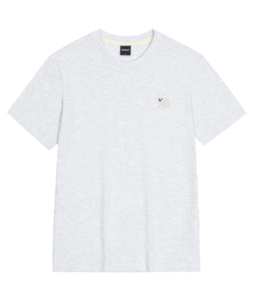 OKSTAR(オクスター)の「マルチーズ刺繍半袖(Tシャツ/カットソー・レディース・グレー/ライトグレー/ダークブルー/ダークグリーン/ライトベージュ/カーキ/クリーム/ホワイト/ダークグレー/ネイビー/ブラック・2XL/LARGE/X-LARGE/3XL/MEDIUM/SMALL/4XL)」の12枚目の写真