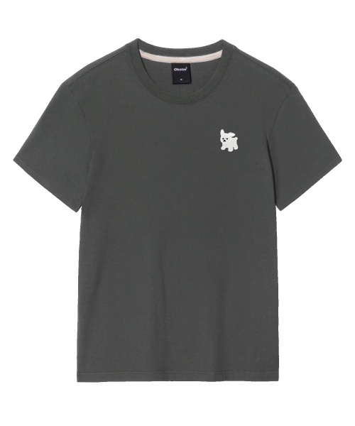 OKSTAR(オクスター)の「マルチーズ刺繍半袖(Tシャツ/カットソー・レディース・グレー/ライトグレー/ダークブルー/ダークグリーン/ライトベージュ/カーキ/クリーム/ホワイト/ダークグレー/ネイビー/ブラック・2XL/LARGE/X-LARGE/3XL/MEDIUM/SMALL/4XL)」の15枚目の写真