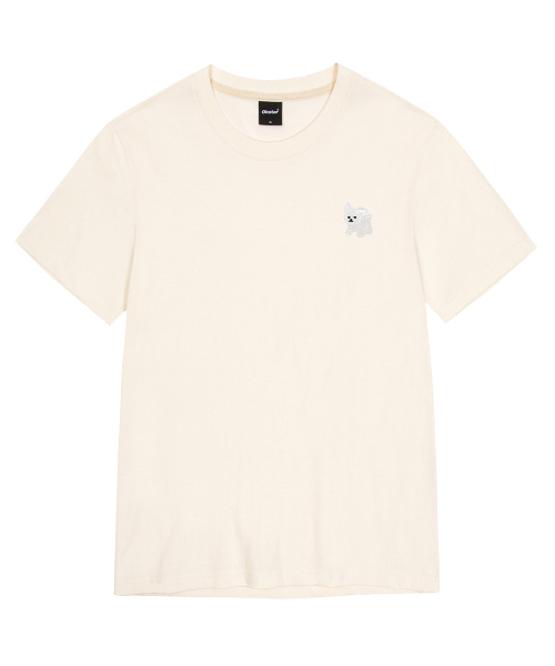 OKSTAR(オクスター)の「マルチーズ刺繍半袖(Tシャツ/カットソー・レディース・グレー/ライトグレー/ダークブルー/ダークグリーン/ライトベージュ/カーキ/クリーム/ホワイト/ダークグレー/ネイビー/ブラック・2XL/LARGE/X-LARGE/3XL/MEDIUM/SMALL/4XL)」の16枚目の写真