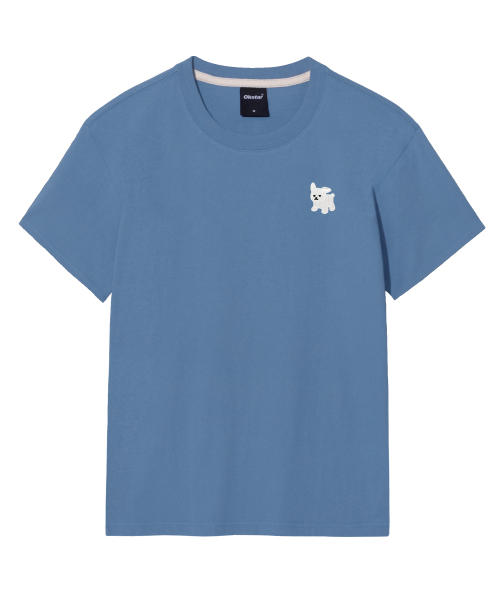 OKSTAR(オクスター)の「マルチーズ刺繍半袖(Tシャツ/カットソー・レディース・グレー/ライトグレー/ダークブルー/ダークグリーン/ライトベージュ/カーキ/クリーム/ホワイト/ダークグレー/ネイビー/ブラック・2XL/LARGE/X-LARGE/3XL/MEDIUM/SMALL/4XL)」の17枚目の写真