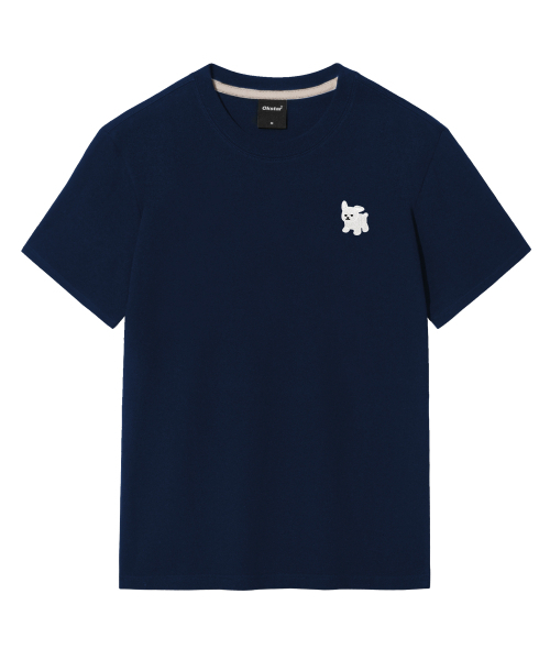 OKSTAR(オクスター)の「マルチーズ刺繍半袖(Tシャツ/カットソー・レディース・グレー/ライトグレー/ダークブルー/ダークグリーン/ライトベージュ/カーキ/クリーム/ホワイト/ダークグレー/ネイビー/ブラック・2XL/LARGE/X-LARGE/3XL/MEDIUM/SMALL/4XL)」の20枚目の写真