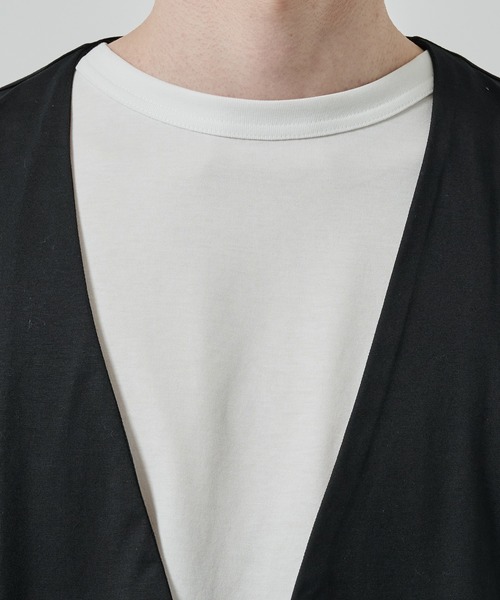 N.HOOLYWOOD(N.ハリウッド)の「【N.HOOLYWOOD】2251-BL09-022 BLOUSON(ノーカラージャケット・メンズ・ライトグレー/ネイビー/ブラック・38)」の19枚目の写真