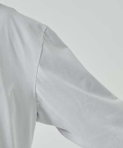 N.HOOLYWOOD(N.ハリウッド)の「【N.HOOLYWOOD】2251-BL09-022 BLOUSON(ノーカラージャケット・メンズ・ライトグレー/ネイビー/ブラック・38)」の11枚目の写真
