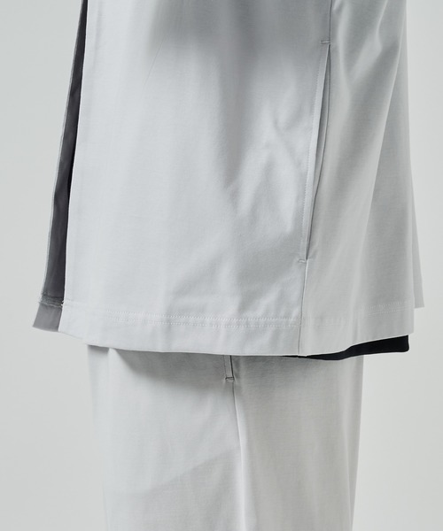 N.HOOLYWOOD(N.ハリウッド)の「【N.HOOLYWOOD】2251-BL09-022 BLOUSON(ノーカラージャケット・メンズ・ライトグレー/ネイビー/ブラック・38)」の5枚目の写真