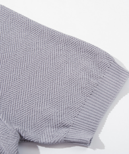 BUTTON SEOUL(ボタンソウル)の「クールビスコースハーフジップカラーニット (3 COLOR)(Tシャツ/カットソー・メンズ・ブラック/グレー/ホワイト・SMALL/X-LARGE/LARGE/MEDIUM)」の9枚目の写真