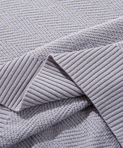 BUTTON SEOUL(ボタンソウル)の「クールビスコースハーフジップカラーニット (3 COLOR)(Tシャツ/カットソー・メンズ・ブラック/グレー/ホワイト・SMALL/X-LARGE/LARGE/MEDIUM)」の10枚目の写真
