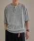 epnok（エプノック）の「ベーシックルーズカラーネップヘンリーネック半袖ニット（ニット/セーター・SMALL）」