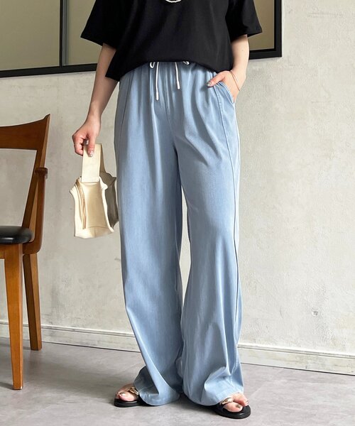 un dix cors（アンディコール）の「カットデニムパンツ（その他パンツ・レディース・グレー/ブルー・FREE）」の3枚目の写真