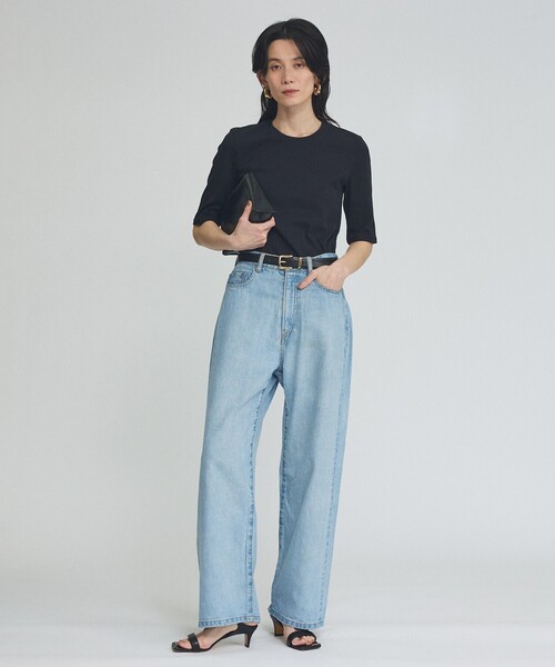 qualite(カリテ)の「【コットン100%】サイロプレミアムフライスTシャツ(Tシャツ/カットソー・レディース・オフホワイト/ブラウン/ブラック/オレンジ系その他・フリー)」の17枚目の写真