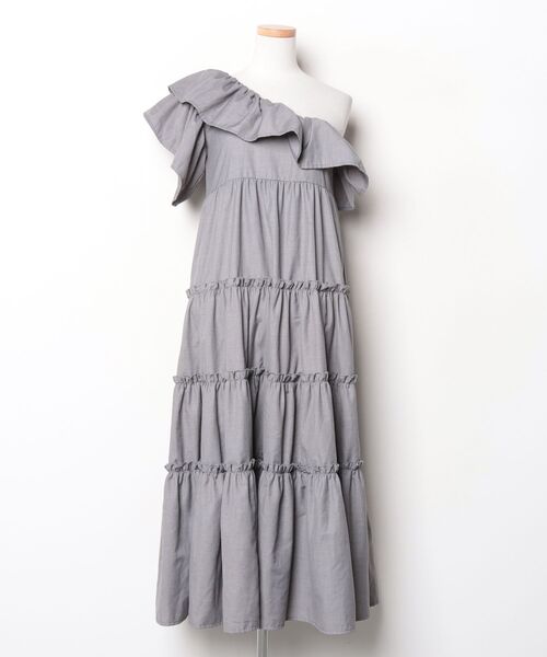 専用です!ジェニーギャルソン♡グレー 半袖ワンピース(⁠◍⁠•⁠ᴗ⁠•⁠◍⁠)⁠ ブランド古着】半袖ワンピース（ワンピース）｜merry jenny（メリー