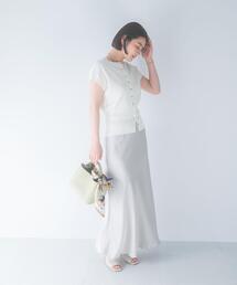 接触冷感 吸水速乾 サテンスカート