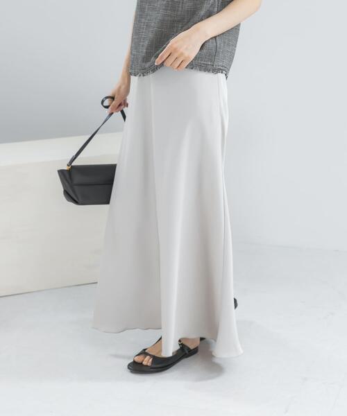 URBAN RESEARCH ROSSO WOMEN(アーバンリサーチ ロッソ)の「接触冷感 吸水速乾 サテンスカート(スカート・レディース・ブラック/ベージュ系その他・36/38)」の10枚目の写真